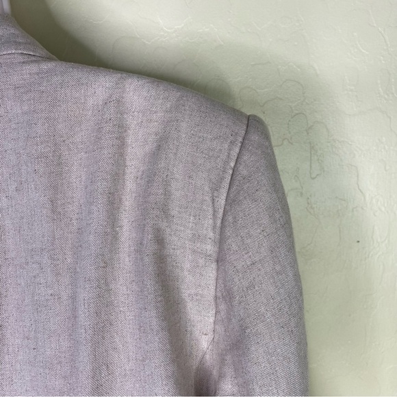 Zara Light Tan Linen Women's Oversized Blazer Size M - Picture 9 of 15